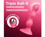 Satisfyer Triple Ball-R Pembe Silikon Anal Plug