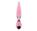 Satisfyer Triple Crystal 2 Pembe Cam Dildo