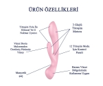 Satisfyer Triple Oh Pink 3 Güçlü Motorlu Titreşimli G-Spot Rabbit Vibratör 