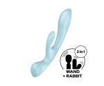 Satisfyer Triple Oh Light Blue 3 Güçlü Motorlu Titreşimli G-Spot Rabbit Vibratör  Satisfyer Triple Oh Light Blue 3 Güçlü Motorlu Titreşimli G-Spot Rabbit Vibratör