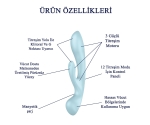 Satisfyer Triple Oh Light Blue 3 Güçlü Motorlu Titreşimli G-Spot Rabbit Vibratör  Satisfyer Triple Oh Light Blue 3 Güçlü Motorlu Titreşimli G-Spot Rabbit Vibratör