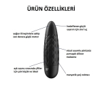 Satisfyer Ultra Power 5 - 12 Fonksiyonlu Titreşimli Şarjlı Siyah Mini Vibratör