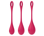 Satisfyer Yoni Power 1 Red Silikon 3 Adet Kegel Egzersiz Top Seti Satisfyer Yoni Power 1 Red Silikon 3 Adet Kegel Egzersiz Top Seti
