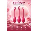 Satisfyer Yoni Power 1 Red Silikon 3 Adet Kegel Egzersiz Top Seti