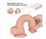 Sean Çift Katmanlı Ultra Yumuşak 22 Cm Kemerli Realistik Penis