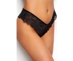 Seksi Dantel Külot Siyah