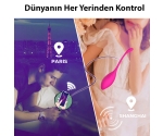 Serena Silikon Lüks Telefon Kontrol Mor Titreşimli Vibratör