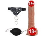 Shoufei 24 Cm Orgazm Olabilen Belden Bağlamalı Realistik Penis