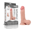 Sliding Hareketli Dış Yüzey Özel 20 Cm Bütün Testisli Ultra Gerçekci Realistik Penis