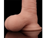 Sliding Hareketli Dış Yüzey Özel 20 Cm Bütün Testisli Ultra Gerçekci Realistik Penis