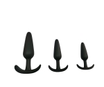 Silikon Kolay Tutulabilir 3 Farklı Boyda Anal Plug Seti
