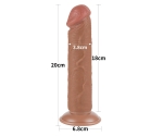 Sliding Hareketli Dış Yüzey Özel 20 Cm Ultra Gerçekci Realistik Kemerli Penis