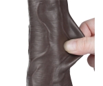 Sliding Hareketli Dış Yüzey Özel Seri Ultra Yumuşak 22 Cm Realistik Kemerli Penis	