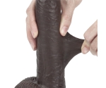Sliding Hareketli Dış Yüzey Ultra Yumuşak 23 Cm Kemerli Penis