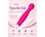 Sparkle Kit 9 Fonksiyonlu Titreşimli Soft Silikon Mor Masaj Vibratörü