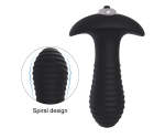 Spiral Ekstra Uyarıcı Gövde Tasarımlı  Titreşimli Anal Plug Spiral Ekstra Uyarıcı Gövde Tasarımlı  Titreşimli Anal Plug