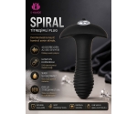Spiral Ekstra Uyarıcı Gövde Tasarımlı  Titreşimli Anal Plug