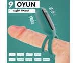 Squidward 9 Modlu Titreşimli Klitoris Uyarıcı Penis Halkası