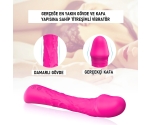 Sunshine 9 Fonksiyonlu Titreşimli Şarjlı Bükülebilir Damarlı Vibratör Dildo