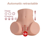 Sydni Otomatik Git Gel Hareketli Telescopic Realistik Kalça Vajina
