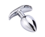 Taşlı Kolay Tutalabilir Metal Anal Plug