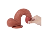 The Wolv 26 Cm Çift Katmanlı Ultra Yumuşak Dev Realistik Penis	