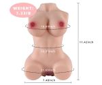 Tianna İskeletli Yarım Vücut Realistik Yumuşak Dokuda Kalça Mastürbatör