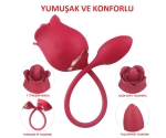 Twin Titreşimli ve Dil Hareketli Çift Uçlu Lüks Vibratör Twin Titreşimli ve Dil Hareketli Çift Uçlu Lüks Vibratör