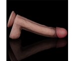 Ultra Özel Nature Cock Yumuşak Dokulu Çift Katmanlı 22 Cm Realistik Penis