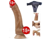 Ultra Yumuşak Silikon Özel Üretim 20 Cm Kemerli Penis