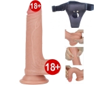 Ultra Yumuşak Silikon Serisi Özel Çift Katmanlı 18 Cm Takma Penis
