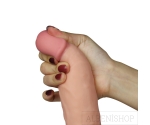 Ultra Yumuşak Özel Dokulu 21 Cm Titreşimli Realistik Penis