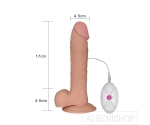 Lovetoy Ultra Yumuşak Özel Dokulu 23 Cm Titreşimli Realistik Penis