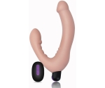 Uzaktan Kumandalı Ultra Lüks Strapless Double Vibratör Penis