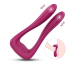 Vanessa Aynı Anda 2 Bögle Uyarıcı Kıkırdaklı Fonksiyonel Şarjlı Vibratör
