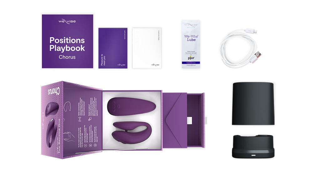 We-Vibe Chorus Purple Çiftlere Özel Telefon Kontrol Vibratör 