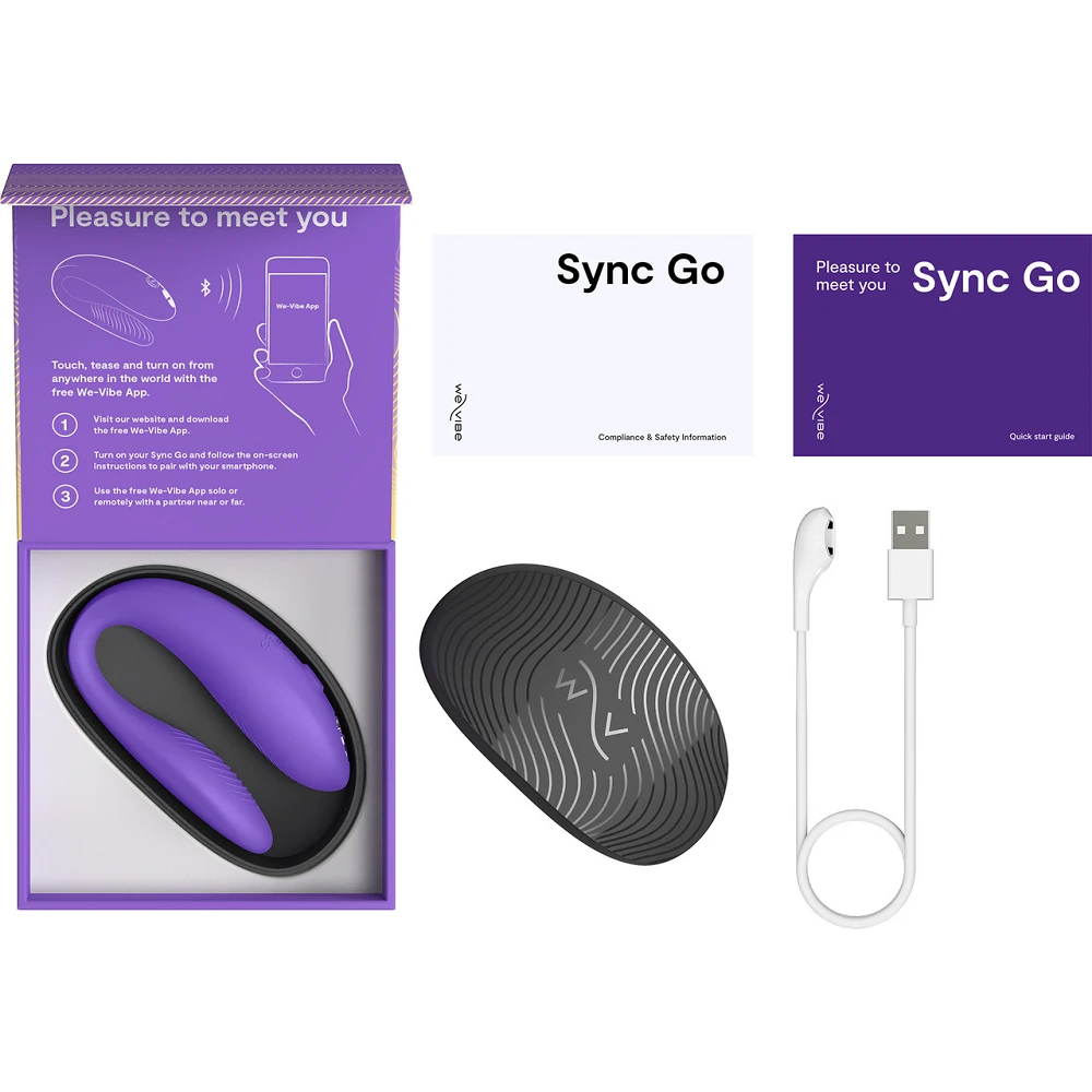 We-Vibe Sync Go Giyilebilir Mor Vibratör