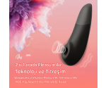 Womanizer Enhance Black Emiş ve Titreşimli 2 si 1 Arada Klitoris Stimülatör Vibratörü