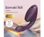 Womanizer Next Duo Dark Purple 3D Pleasure Air ile Klitoral ve G Noktası Vibratörü