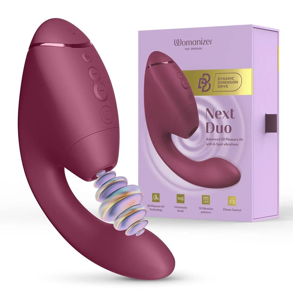 Womanizer Next Duo Dusky Pink 3D Pleasure Air ile Klitoral ve G Noktası Vibratör