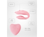 Wowyes 2U Kumandalı Çiftlere Özel 8 Modlu Titreşimli Şarjlı Pembe Vibratör Wowyes 2U Kumandalı Çiftlere Özel 8 Modlu Titreşimli Şarjlı Pembe Vibratör