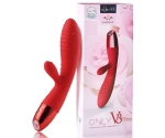 Wowyes V3 Şarjlı Bükülebilen G Bölgesi ve Klitoris Uyarıcı Kırmızı Tavşan Vibratör