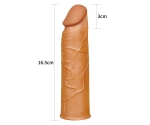 X-Tender Realistik Dokuda 2.5 Cm Uzatmalı Penis Kılıfı-LV1050B