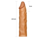 X- Tender Realistik Dokulu  5cm Uzatmalı Penis Kılıfı-LV1053B X- Tender Realistik Dokulu  5cm Uzatmalı Penis Kılıfı-LV1053B