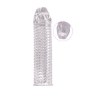 Xise Phil 16.5 Cm Şeffaf Görünümlü Tırtıklı Penis Kılıfı