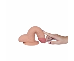 Yeni Nesil Ultra Yumuşak Dokulu 18 Cm Belden Bağlamalı Realistik Penis-1084