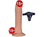 Yeni Nesil Ultra Yumuşak Özel Dokulu 24 Cm Kemerli Penis