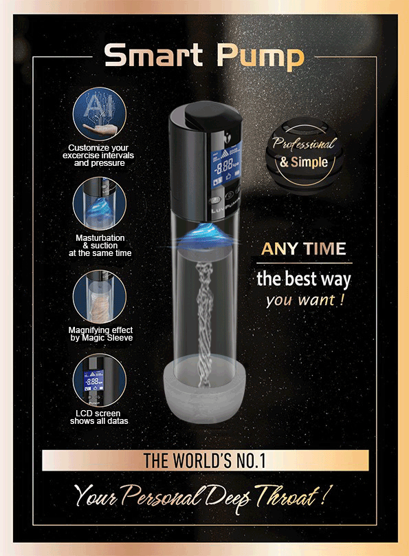 Profesyonel LCD Ekran Mastürbatör ve  Akıllı Otomatik Penis Pompası