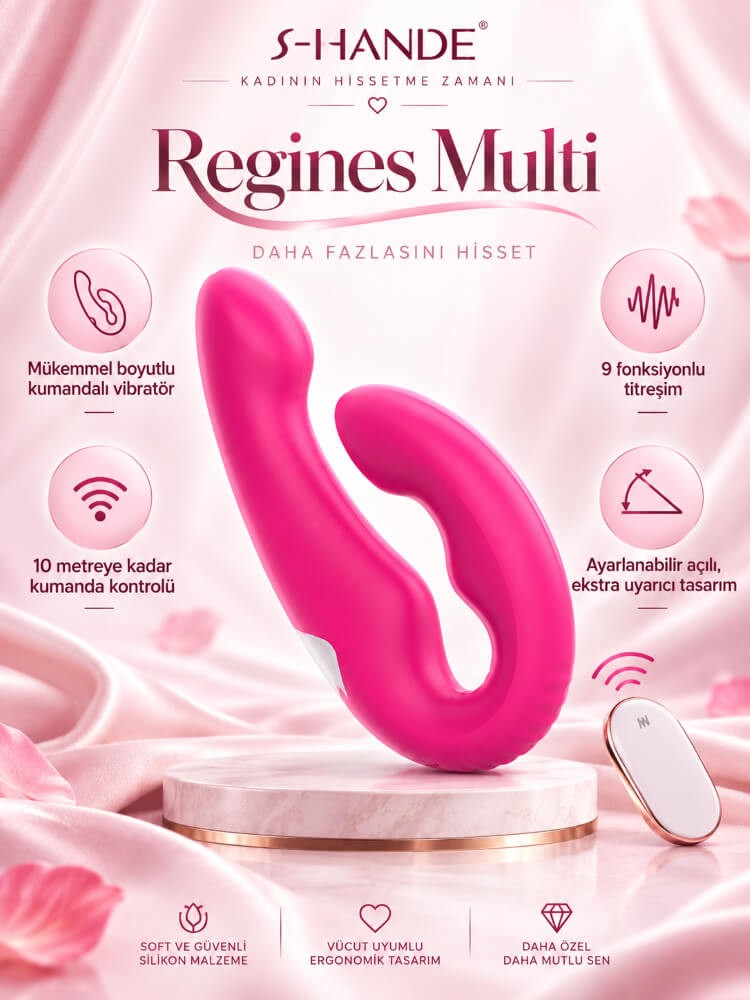 Regines Multi G-Bölgesi ve Klitoris Şekil Verilebilir Vibratör