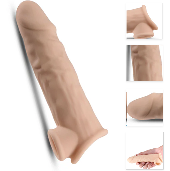 Renegade Annex Thin 19 Cm Testis Tutuşlu Gerçekçi Penis Kılıfı